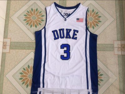 Maillot De Basket NCAA Duke University Grisson Allen 3 Embroidered Shirt Blanc